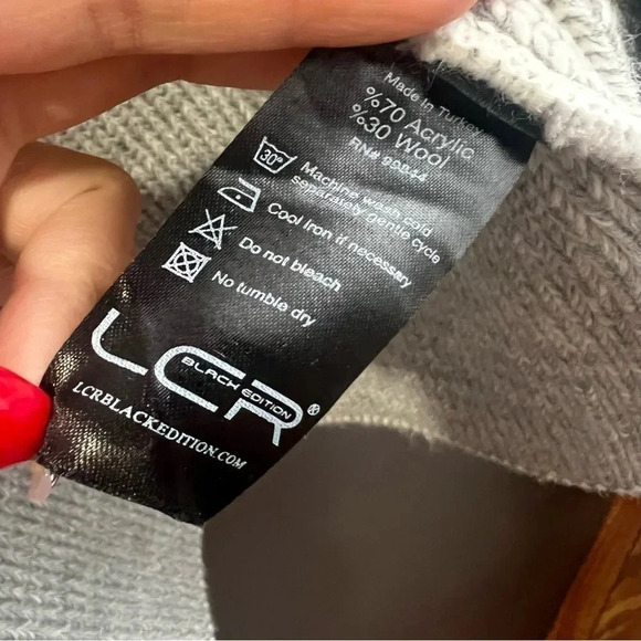 LCR Black Edition Men’s Sweater Climax Smokey Grey Size Medium - Picture 15 of 15